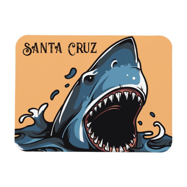 Santa Cruz, Kalifornien, Küchenmagnet Magnet (Horizontal)