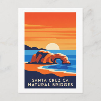 Santa Cruz Kalifornien – Natural Bridges Sonnenunt Postkarte