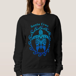 Santa Cruz Kalifornien Ozean Blau Stammes-Schildkr Sweatshirt