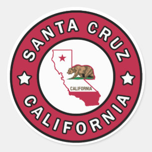 Santa Cruz Kalifornien Runder Aufkleber