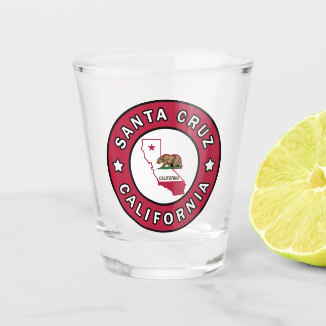Santa Cruz Kalifornien Schnapsglas (Vorderseite)
