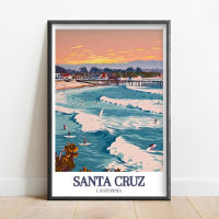 Santa Cruz Poster - Santa Cruz Kunst - Santa Cruz