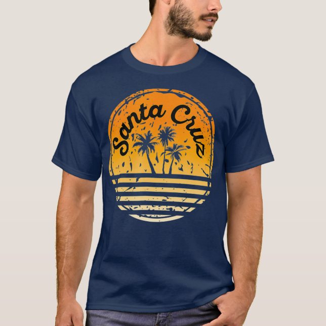 Santa Cruz Retro Surf Palme Tree T-Shirt (Vorderseite)