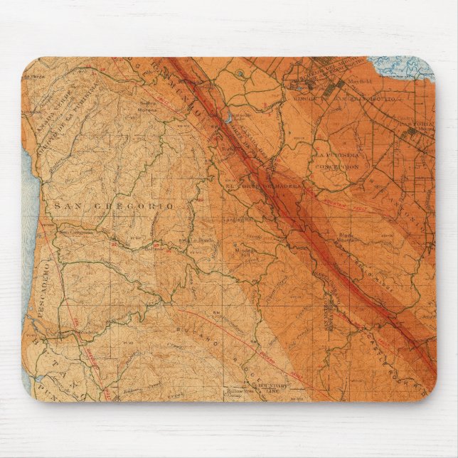 Santa Cruz Viereck mit Intensität, Fehlern Mousepad (Vorne)