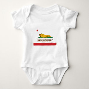 Santa- Cruzrepublik-Bananen-Schnecken-Flagge Baby Strampler