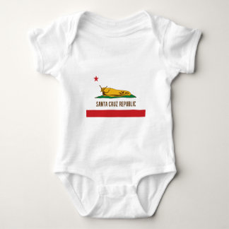 Santa- Cruzrepublik-Bananen-Schnecken-Flagge Baby Strampler