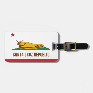 Santa- Cruzrepublik-Bananen-Schnecken-Flagge Gepäckanhänger