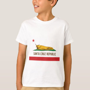 Santa- Cruzrepublik-Bananen-Schnecken-Flagge T-Shirt