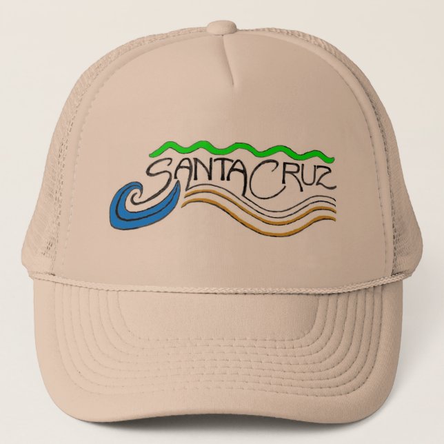 Santa- Cruzwellenhut Truckerkappe (Vorderseite)