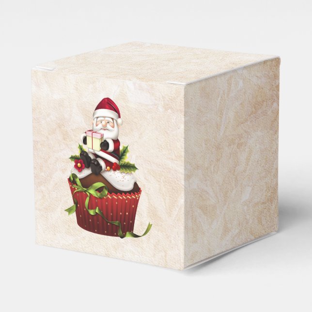 Santa Cupcake Geschenkboxen Geschenkschachtel (Vorderseite)