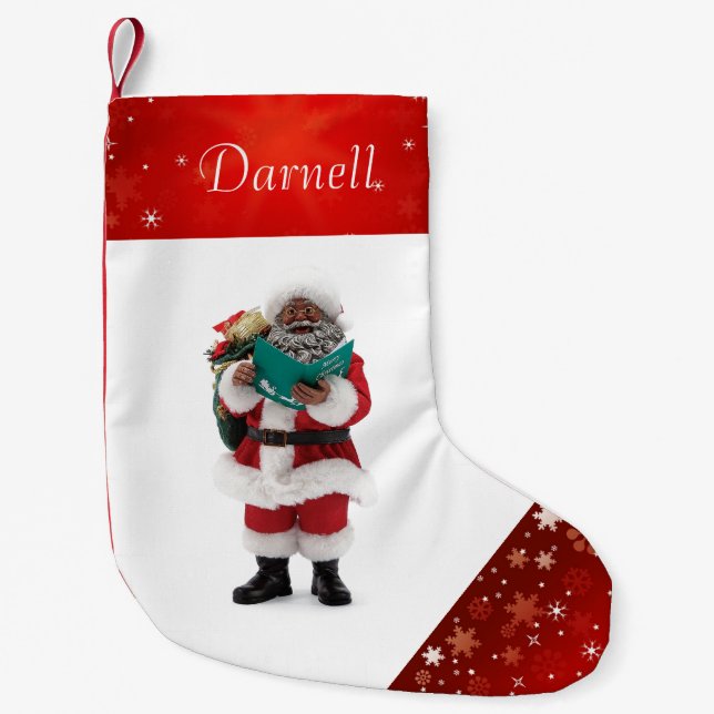 Santa Custom Weihnachtsmann-Strumpf Kleiner Weihnachtsstrumpf (Vorderseite)