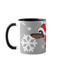 Santa Dackel Dackel Hund Kaffee Tasse