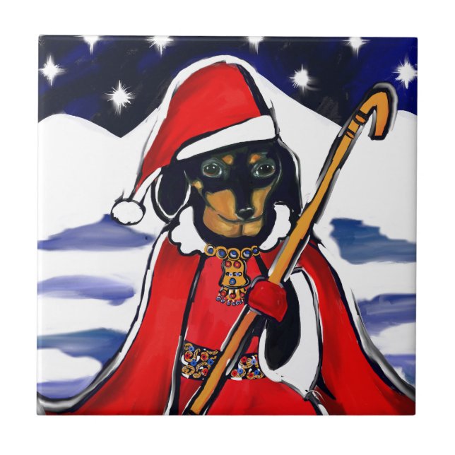 SANTA-DACKEL FLIESE (Vorderseite)