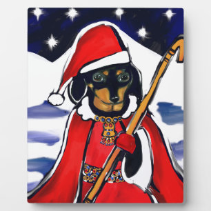SANTA-DACKEL FOTOPLATTE