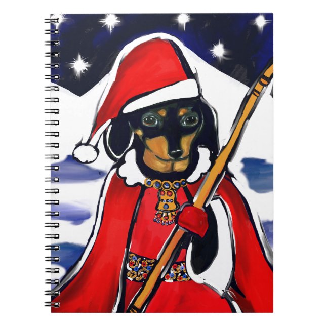 SANTA-DACKEL NOTIZBLOCK (Vorderseite)