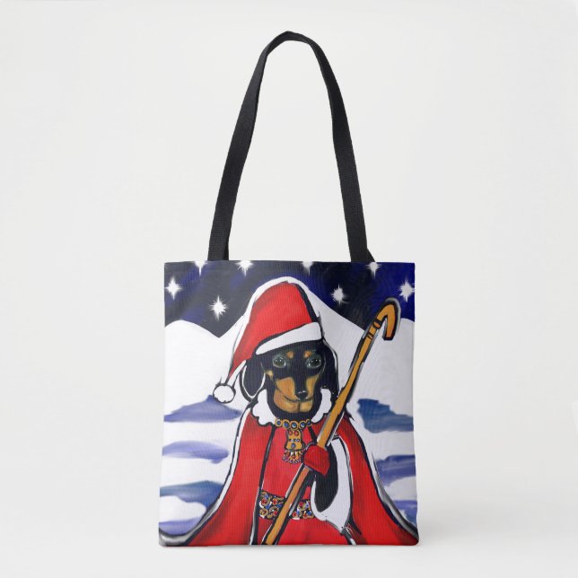 SANTA-DACKEL TASCHE (Vorderseite)