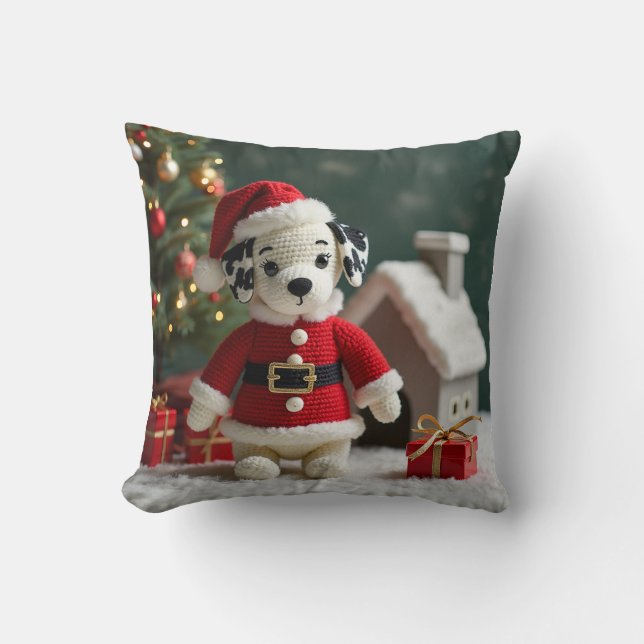Santa Dalmatiner Cushion Kissen (Vorderseite)