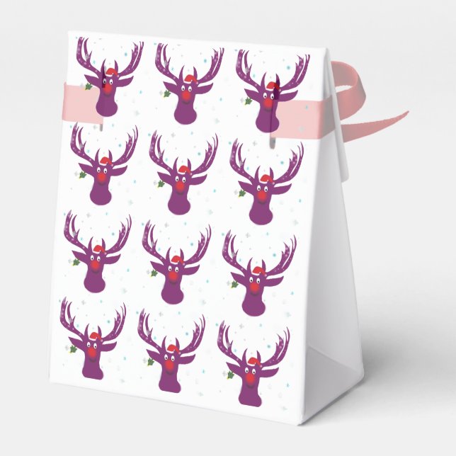 Santa Deer Cartoon Animal Christmas Zent Geschenkschachtel (Rückseite)