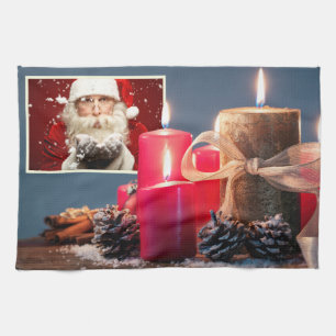 Santa / DEIN FOTO Küchenhandtuch Küchentuch