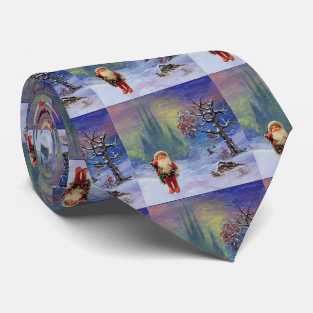 SANTA DER GNOMES KRAWATTE (Gerollt)
