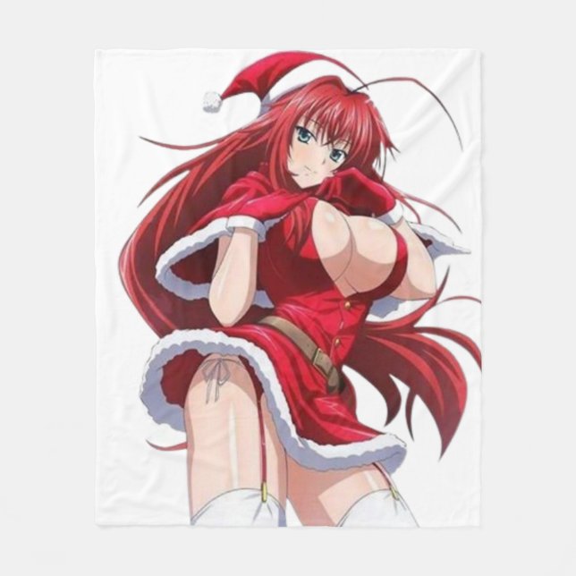 Santa Diva Anime Winter Outfit - Fleece Blanket (Vorderseite)