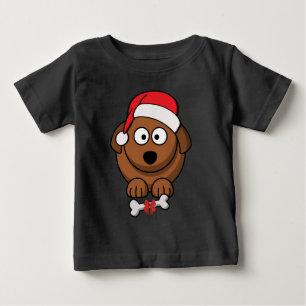Santa Dog Baby T-shirt