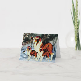 Santa Dogs Feiertagskarte