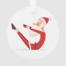 Santa Doing Yoga