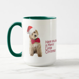 Santa Doodle Dog Tasse
