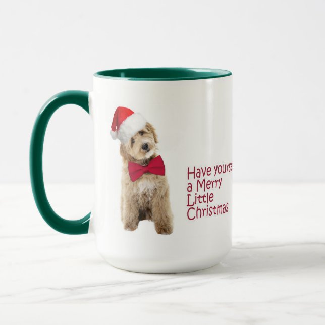 Santa Doodle Dog Tasse (Links)