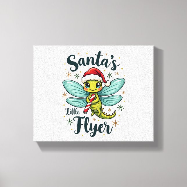 Santa Dragonfly Leinwanddruck (Vorderseite)