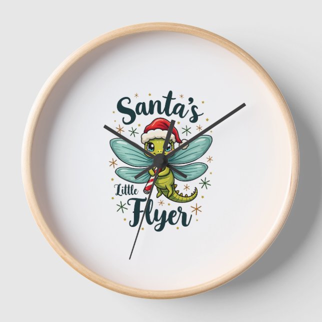 Santa Dragonfly Uhr (Vorderseite)