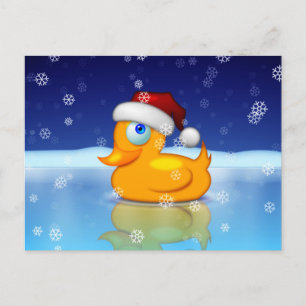 Santa Duck Feiertagspostkarte
