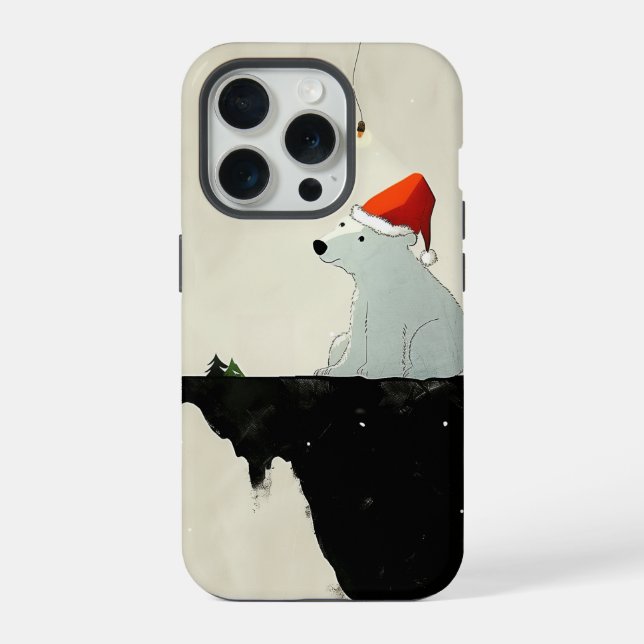 Santa Eisbär iPhone 15 Pro Hülle (Rückseite)