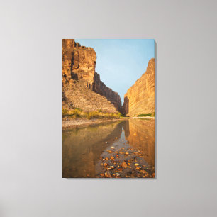 Santa Elena Canyon und Rio Grande bei Sonnenaufgan Leinwanddruck