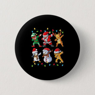 Santa Elf Freunde Weihnachtsjunge Männer Männer Button