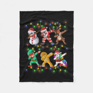 Santa Elf Freunde Weihnachtsjunge Männer Männer Fleecedecke