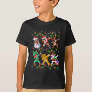 Santa Elf Freunde Weihnachtsjunge Männer Männer T-Shirt