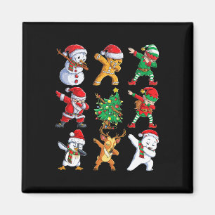 Santa Elf Friends Christmas Boys Girls Men Xmas Da Magnet