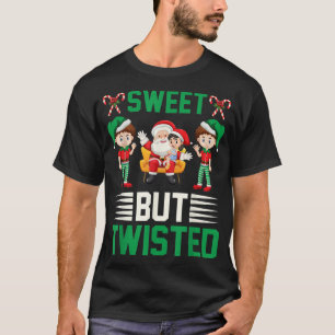 Santa Elves Sweet, aber gefickt Candy Cane Funny C T-Shirt