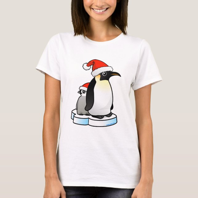 Santa Emperor Penguin T-Shirt (Vorderseite)