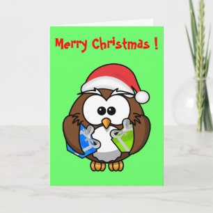 SANTA EULE FEIERTAGSKARTE