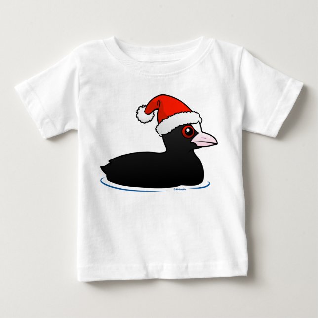 Santa Eurasian Coot Baby T-shirt (Vorderseite)