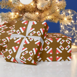 Santa Face Geschenkpapier