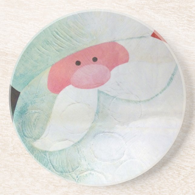 Santa Face Getränkeuntersetzer (Vorne)