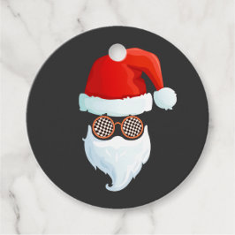 Santa Face Sonnenbrille Cooler Hipster Weihnachten Geschenkanhänger