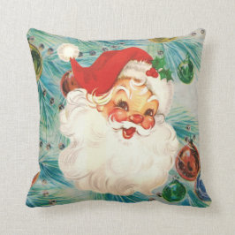 Santa Face Vintag Pillow Kissen