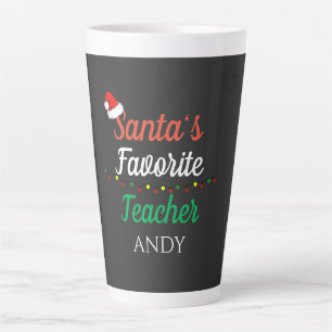 Santa Favorite Teacher Frohe Weihnachtslehrer Milchtasse