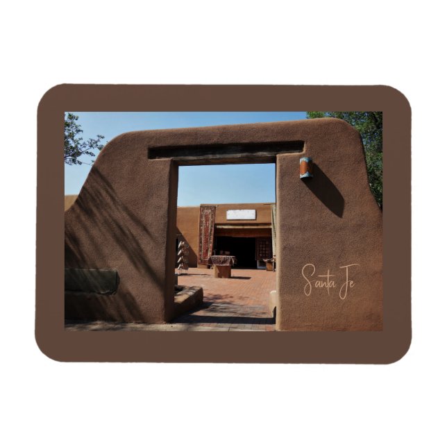 Santa Fe Adobe Blick Magnet (Horizontal)