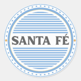 Santa Fe City Pride Emblem – Argentinische Identit Runder Aufkleber